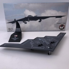 다이캐스트 1/200 스케일 B2 USAF B-2A 폭격기 항공기 비행기 복제 모델 장난감 전시 수집용, 01 A, 1개