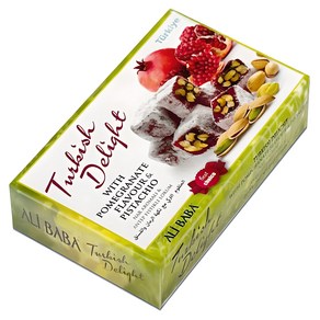 알리바바 터키쉬딜라이트 석류플레이버 & 피스타치오 로쿰 젤리, 225g, 1개