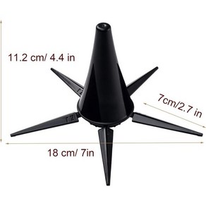 클라리넷 스탠드 5다리 금속 휴대용 접이식 거치대 관악기용 액세서리, 1개