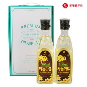 더원스토리 롯데카놀라유 식용유선물세트 명절 설 추석, 2개, 500ml