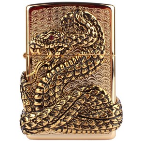 ZIPPO 지포라이터 SNAKE COIL GD 오일포함