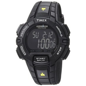 Timex 아이언맨 러그드 30 남성용 손목시계 블랙 레진 스트랩 (T5K793)