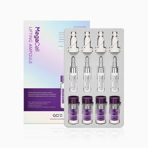 GD11 메가셀 리프팅 앰플 (5ml+6.5ml) 리프팅 기미개선 탄력개선 피부톤개선 보습개선 속탄력개선 제대혈세포배양액, 4개, 5ml