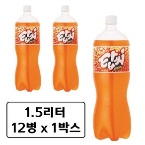 일화 탑씨 오렌지향 1.5L x 12페트 병 펫 탄산 음료수 1500ml (일반용 업소용 렌덤발송), 12개