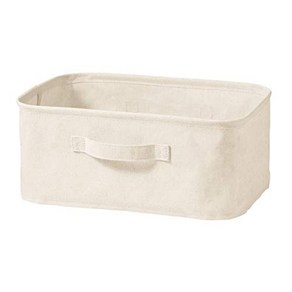 MUJI 폴리에스테르 면 린넨 혼방 소프트박스 직사각형 small 폭 37 x 깊이 26 높이 16 cm 38369752