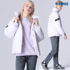 [KT알파쇼핑][케이스위스(K-SWISS)] 와펜 덕다운 숏패딩 점퍼