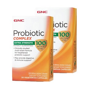 GNC 유산균 100 빌리언 (1000억) 20정 (캡슐) Ulta Pobiotic Complex 20caps -2개 SET, 1세트, 40회분