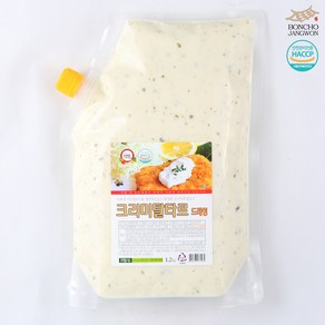 텃밭 본초소스 크리미탈타르 드레싱 1.2kg 타르타르소스 튀김소스, 1개