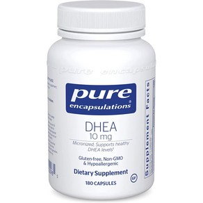 Pue Encapsulations DHEA 10 mg Supplement fo Immune Suppot Fat Buning and Homone Balance＊ 180 Capsules 180 Count (Pack of 1), 1개, 180정