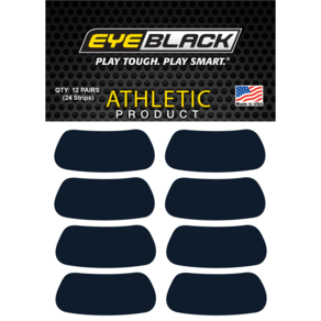 EYEBLACK Navy 컬러 아이블랙 12 pai (24개) 아이패치 스티커, 다크네이비, 1개