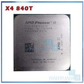 AMD Phenom II X4 840T 2.9Ghz 쿼드 코어 데스크탑 CPU HD840TWFK4DGR 소켓, 한개옵션0