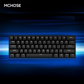 MCHOSE Ace 60 자석축 게이밍 기계식 키보드, 마그네틱축(자석축), ace60, Ace68 블랙 블루아이스축