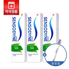 약국용 센소다인 후레쉬 120g x 3개 불소함유 1 000ppm, 1세트, 360g