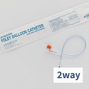 세운메디칼 2way 실리콘 폴리카테터 유치도뇨관 소변줄 멸균 FOLEYCATHETER, 2way -14FR (5cc), 1개