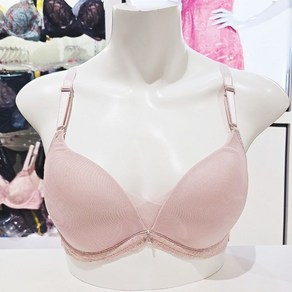 비비안 (수비비안) [여성브라][24SS]여름시즌 연한 인디핑크 피콧접밴드 포인트 페미닌한 사랑스러움 깔끔한 컵 브라(NC해운대)BR9597
