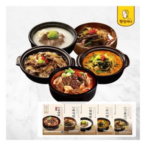 원할머니순대국외 1팩씩 맛보기 총5팩 세트육개장설렁탕추어탕불고기 마감임박!!!, 1개