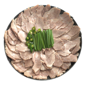 [육수무료증정] 삶아나온 목전지 수육 돼지국밥 수육국밥용, 1kg, 1개