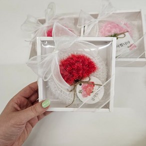 주방 아크릴수세미 호빵 카네이션 5월 가정의달 어버이날 스승의날 선물 7. 2구세트(문의), 1개, 2개
