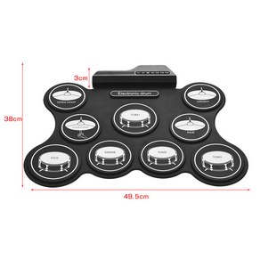 휴대용 악기 전자 드럼 패드 스틱 풀세트 블루투스 스트레스해소 취미 키덜트 집콕 USB