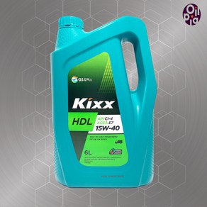 KIXX HDL CI-4 15w40 6L 디젤 엔진오일, 1개