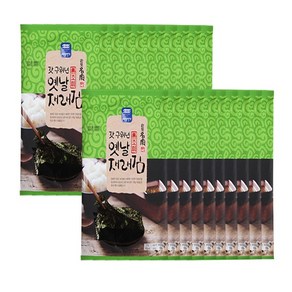 완도명가 갓 구워낸 옛날재래김(무조미) 5매x20봉, 20개
