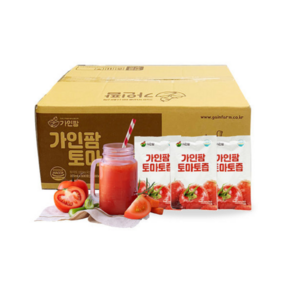 가인팜 국내산 토마토 100% 무첨가 토마토즙 100ml 100포, 10000ml, 1개