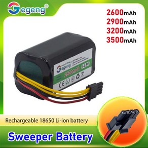 로봇 진공 청소기용 교체 배터리 예비 부품 LIFERO 360 C50 RX9 Conga 1390 1590 14.8V 3200mAh, 01 2600mAh, 01 2600mAh