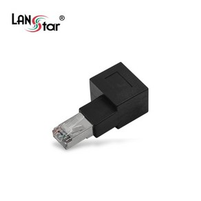 [LANSta] 랜스타 RJ45 랜 연장 90도 꺾임 젠더 우향 [LS-RJ45GEN-RIGHT], 1개