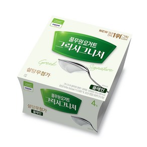 풀무원 다논 그릭시그니처 플레인 (80G*4), 4개, 80g