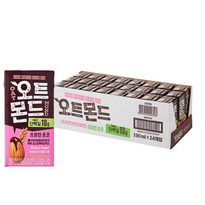 롯데칠성 오트몬드 프로틴 오리지널 / 프로틴 초코 190ml 24입, 24개