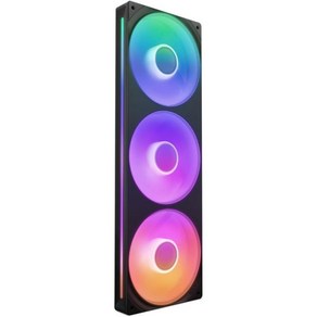 NZXT PC 케이스 쿨러 리버스 시스템 F360 RGB 코어 360mm 단일 프레임 팬 유닛 120mm 3개 포함 속도 조명 제어 높은 정압 공기 흐름 유체 동적 베어링 팬당, 3x 120mm, RGB Single Fame, RGB Single Fame