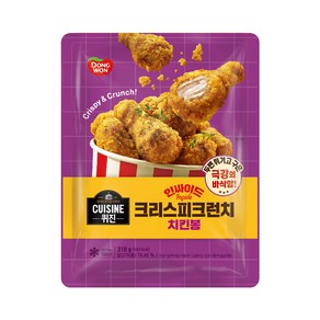 [냉동] 동원 퀴진 인싸이드 크리스피크런치 치킨봉 310g 3입 업소용 캠핑 식자재, 3개