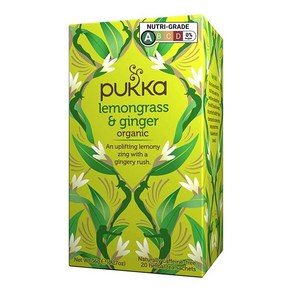 Pukka Hebal Teas 레몬그라스 및 생강 카페인 프리 20개