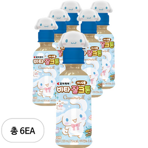 비타잘크톤 시나모롤 산리오 음료수, 220ml, 6개