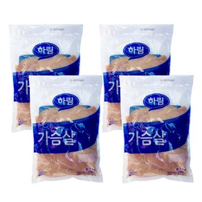 하림 냉장 닭가슴살 1kg, 하림냉장가슴살 1kg 4봉, 4개