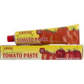 Cento Tomato Paste Tube 4.56 Ounce (Pack of 12) 센토 토마토 페이스트 튜브 4.56온스(12팩), 129g, 12개