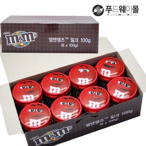 엠앤엠즈 밀크 초콜릿 100g x 8통 1box