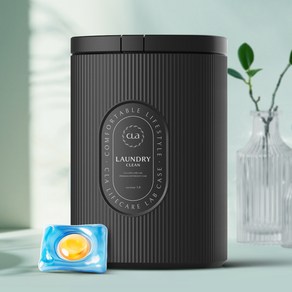클라 듀얼 울트라 클린 세탁 캡슐세제 클린코튼 블랙케이스, 1개, 100개입
