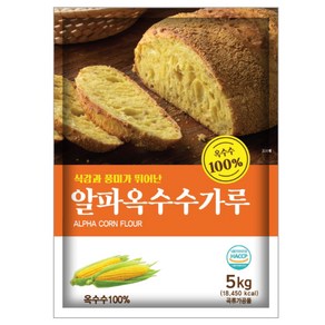 새롬푸드 알파옥수수가루, 5kg, 10개