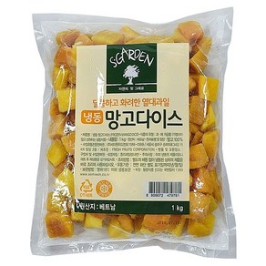 세미원 냉동 망고다이스 1kg2개, 1kg, 2개