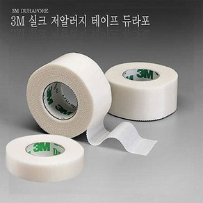 3M 듀라포 면실크 반창고 1538-0 (1롤) 3M 의료용 외과용 테이프 1.25 cm X 9.1 m