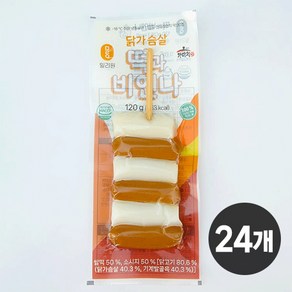 가마치통닭 닭가슴살 떡과비앤나 120g, 24개