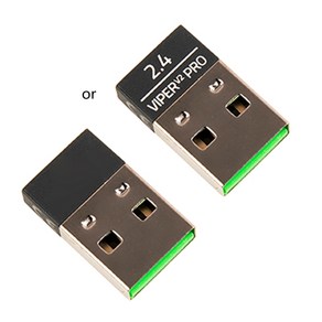 Raze Vipe V2 Po 용 2.4G USB 마우스 수신기 무선 마우스 신호 어댑터, 검은색, 한개옵션1, 1개