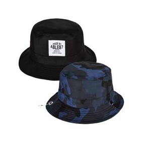 BIG CAMO BLUE BUCKET HAT(REVERSIBLE)