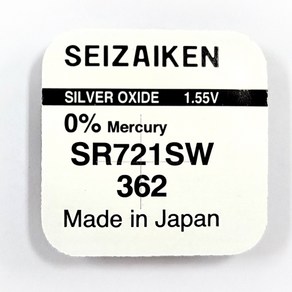 세이코 세자이켄 SR 무수은전지 시계배터리 362 (SR721SW) - 1알