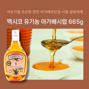 민트팬트리 멕시코 유기농 아가베 시럽 665g 저온가열 은은한 천연 아가베선인장, 1개