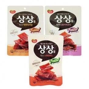 동원 매콤 상상 육포 40g 스리라차맛 정통 바베큐맛 데리야끼맛, 1개