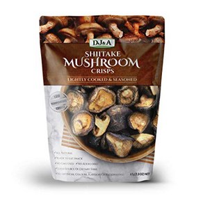 Shiitake Mushoom Cisps - Lightly Cooked and Seasoned 2.3 Ounce… 표고버섯 크리스프 - 가볍게 익히고 양념한 2.3온스, 65g, 1개