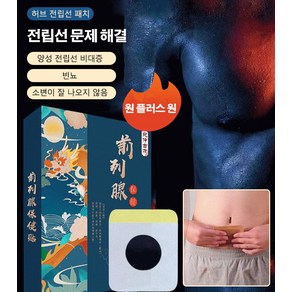 전립선 패치 남성 건강 패치 배꼽 패치 신장 보호대 10장/박스, 전립선 건강관리 패치*2