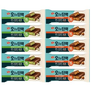 오늘단백 밀크초코 카라멜바 48g 5개 + 피스타치오바 48g 5개, 없음, 10개